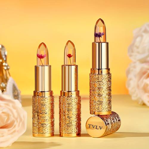 3pcs temperature color changing lipstick suitable for skin types transparent jelly lip gloss with thermosensitive gel formula moisturizing lipstick for wear glossy lip gel for
