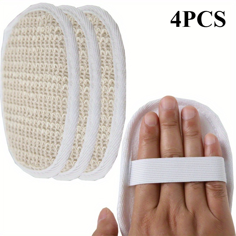TEMU 4pcs Set Deep Exfoliating Body Scrubber, Unisex Body Skin Cleansing Exfoliator, Loofah Towel For Removing Dead Skin