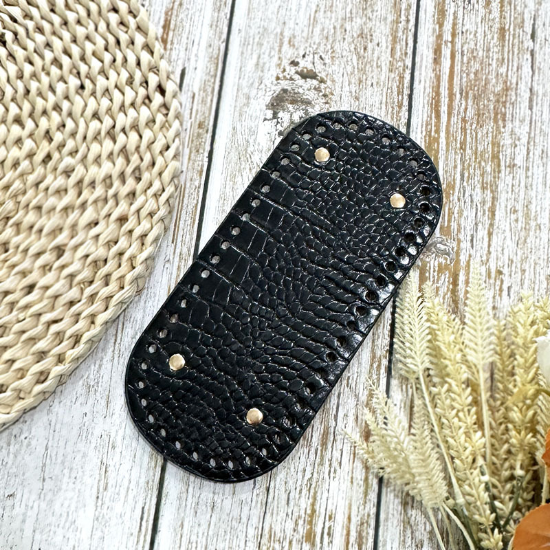 TEMU Una base per borsa realizzata in pelle PU con texture coccodrillo, design rinforzato per borse intrecciate o all'uncinetto. � perfetta per
