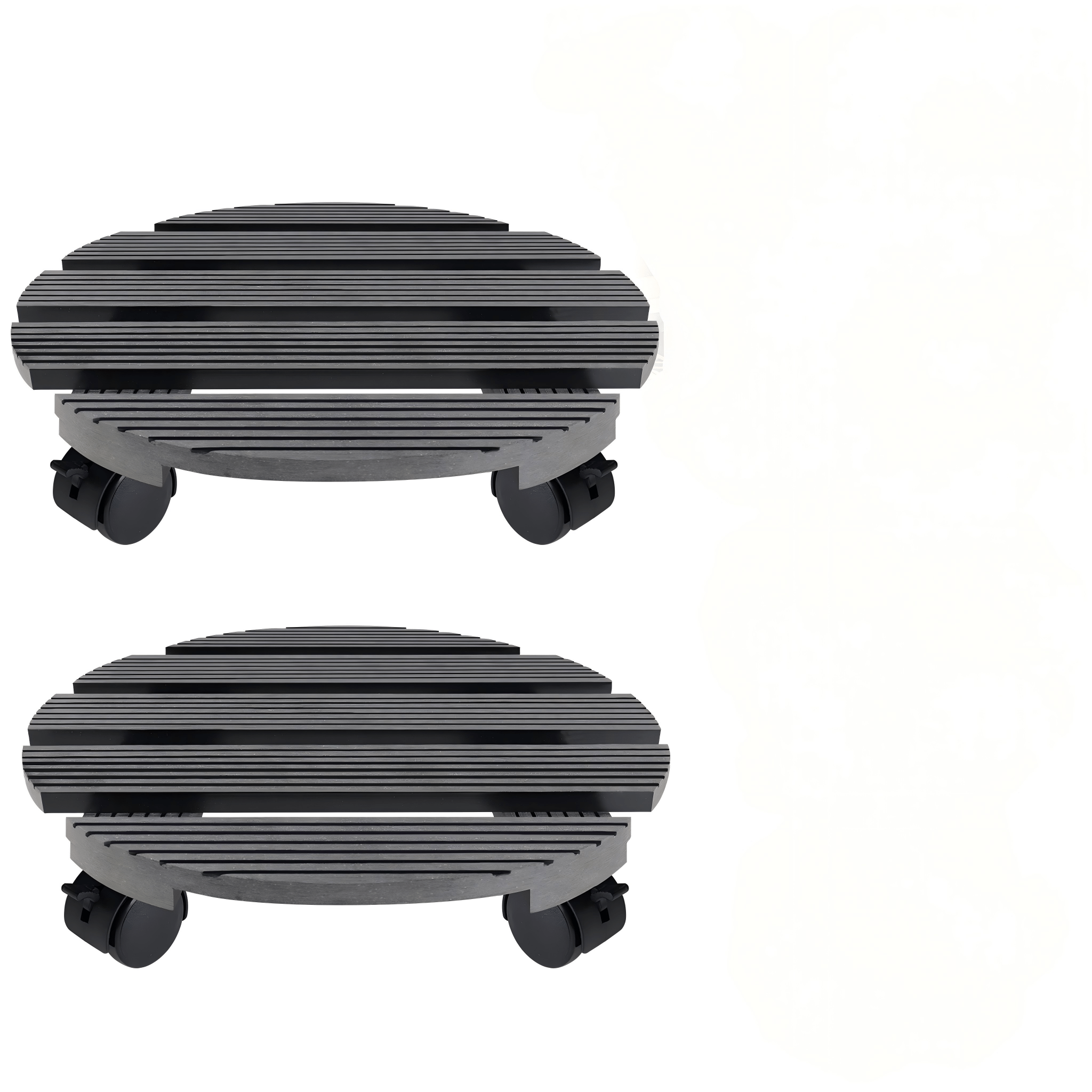 Image of 2pcs Flower Tray, Rolling Plant Tray, Flower Tray, Flower Pot Cart, Plant Transportation Aid, With A Load-bearing Capacity Of 100 , Suitable For , Gardens, And Courtyards