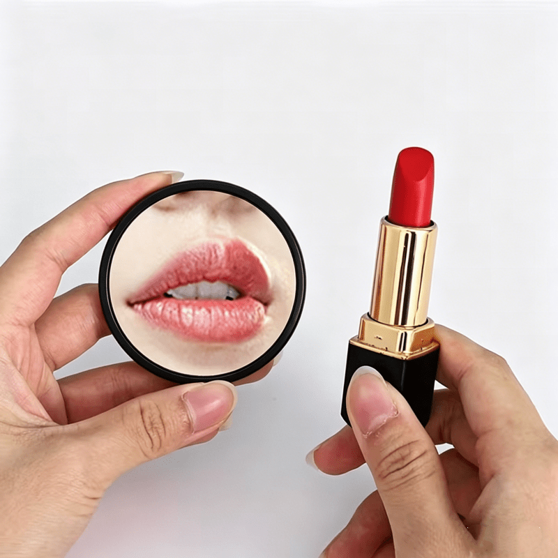 10pcs Compact Portable Single-Sided Round Mirror with Bags