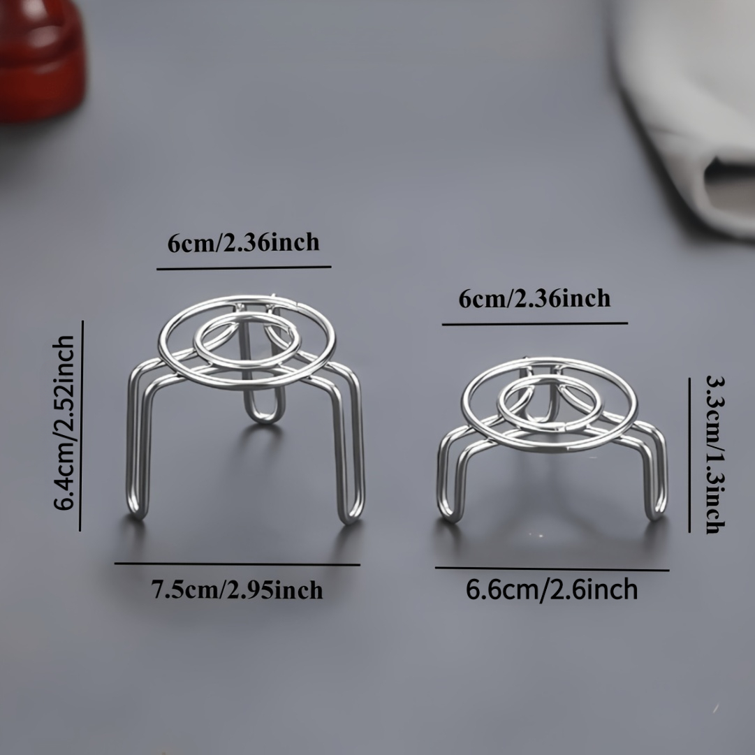 TEMU Lot de 2 petites grilles de cuisson vapeur en acier inoxydable, grille de cuisson vapeur multifonctionnelle pour domestique, grille isolante