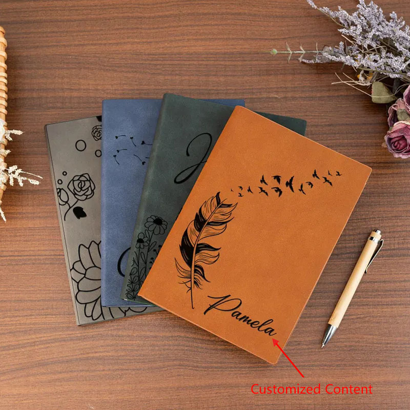 

1pc Journal Personnalisé A5 en Similicuir - Carnet Vintage Personnalisé avec Designs Élégants, Option de Nom, Idéal pour les & Cadeaux pour les Vacances, An, Saint-Valentin