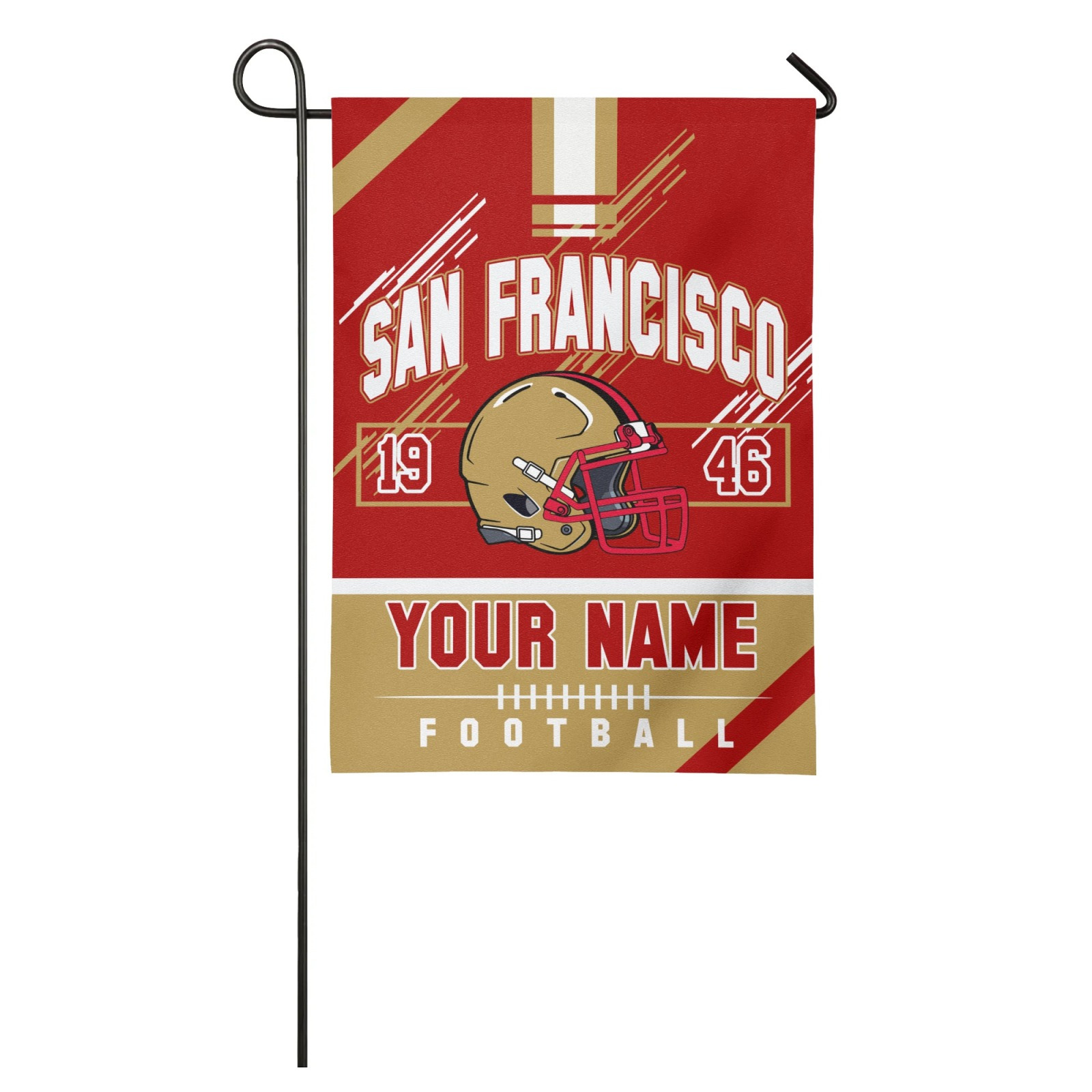 

San Football : Double-sided Flag - Polyester, Outdoor Home & Decor