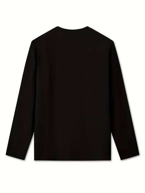 print design not textured 2026 new size large mens fashion casual long sleeve t shirt mens hot print long sleeve t shirt casual wear plus size