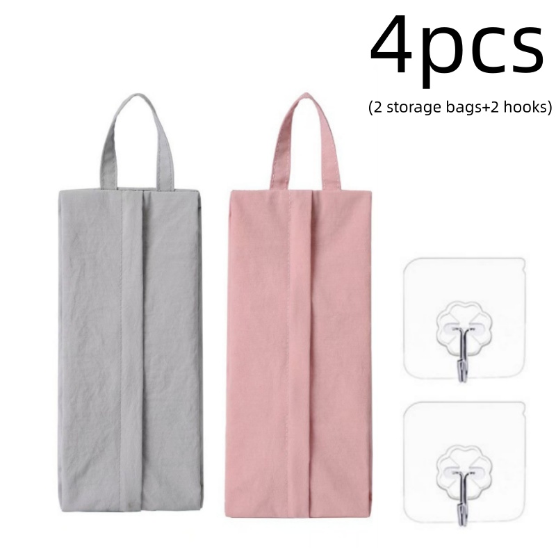 TEMU 4pcs Travel Underwear Storage Bag (2 Storage Bags And ) Underwear Socks Cosmetics Compartment Bra Non-deformable Large Capacity Folding Portable