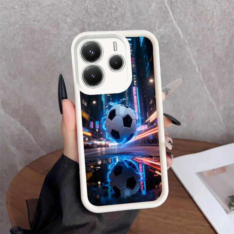 TEMU Phone Case - Reflection Football Phone Case Suitable For Redmi 12c 13 13c 14c 15 5g A3 A3x A5 4g Note 10 11s 12 13 14pro  Xiaomi 13t 14t 15t 15t