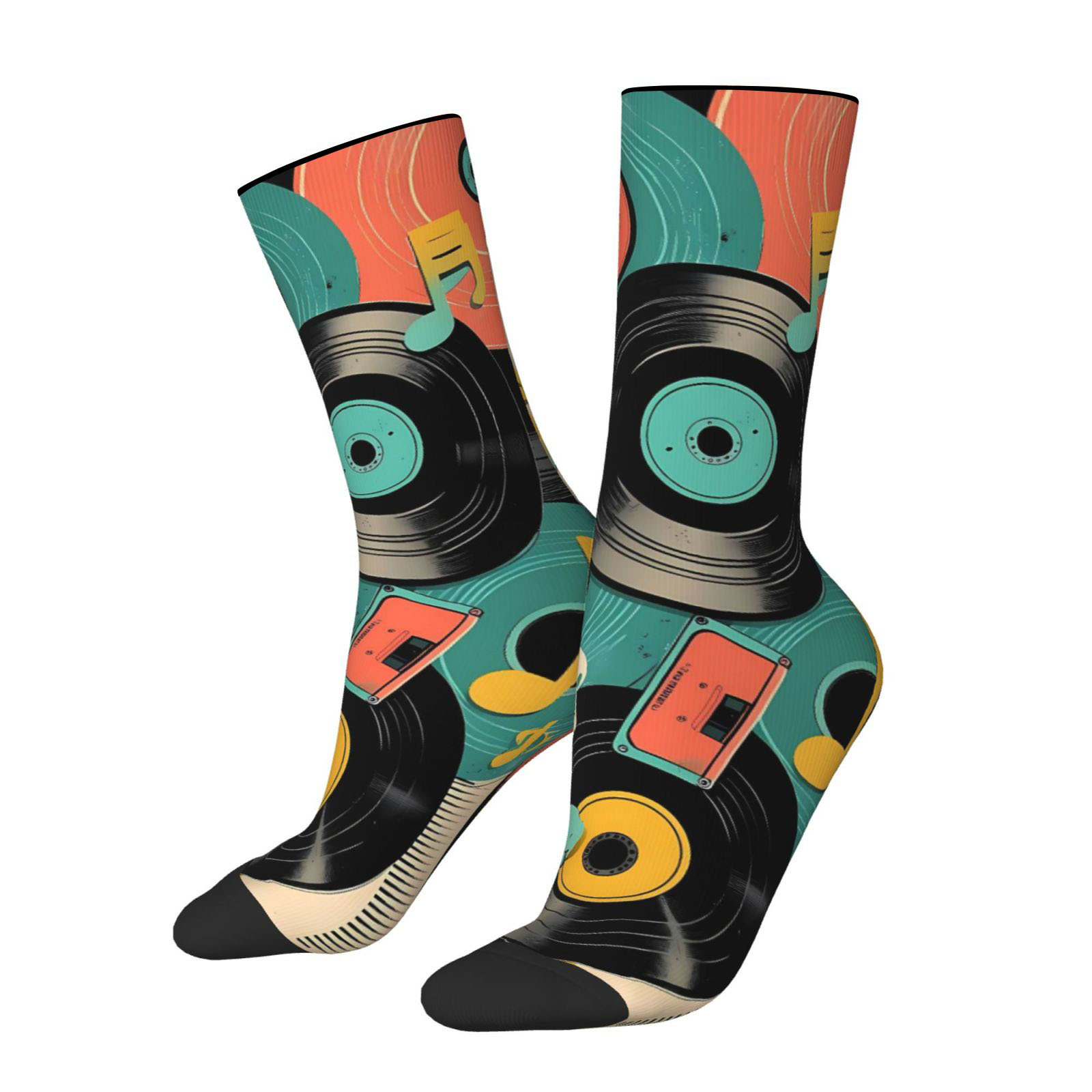 E-shop 1 Paar originelle Socken mit Ganzkörperdruck – Lustige & ungewöhnliche Muster – Weiche, bequeme, atmungsaktive schweißableitende Socken aus