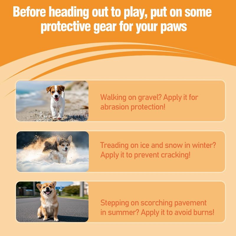 Balm with Coconut Dogs and Cats, Repairing, Soothing, and Moisturizing, Gentle Ingredients, Dry, Chapped Noses or Hoof Pads, Versatile Application