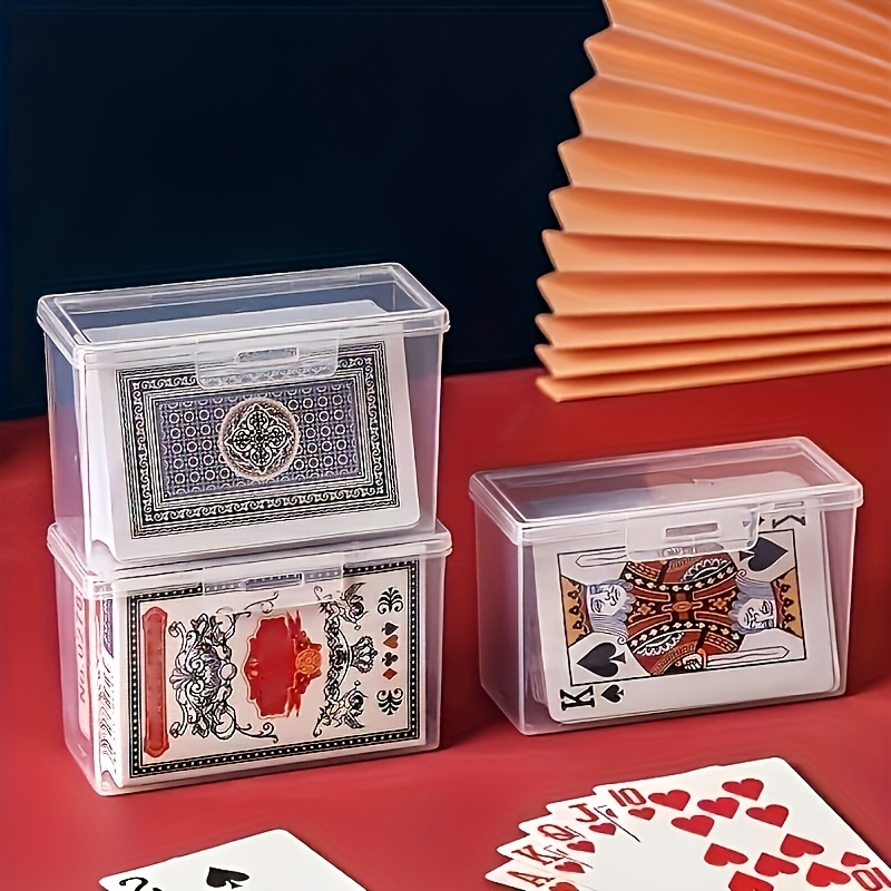 TEMU A 3pcs Set Of Storage Boxes Designed For Card Game Enthusiasts, Suitable For Storing Playing Cards, Business Cards, And Other Small Cards.