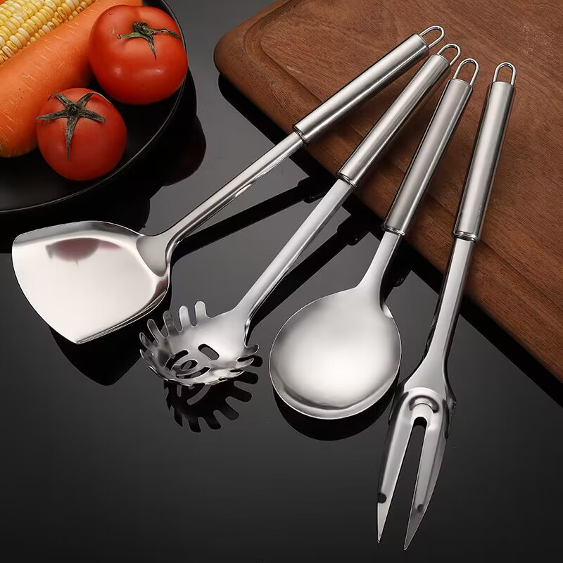 TEMU Food Spoons, Cookware Additions Set, Stainless Steel Kitchenware Spoons, Kitchen Cooking Tools