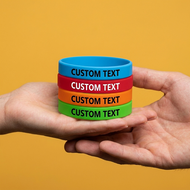 180pc Custom Silicone Wristbands Set, Personalised Gift