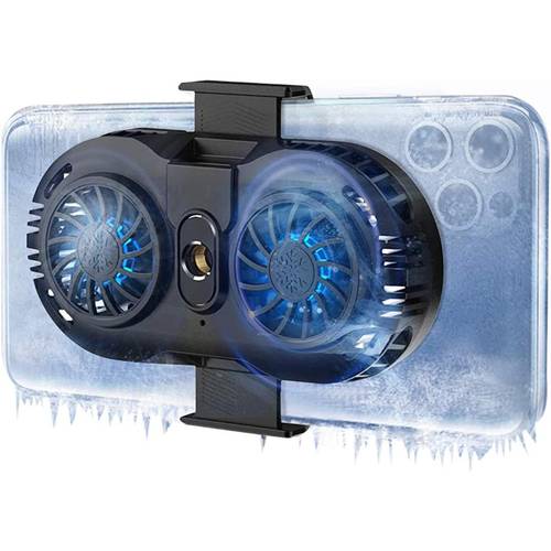 enfriador de teléfono con chips de enfriamiento peltier duales, ideal para transmisiones , vlogging y juegos móviles