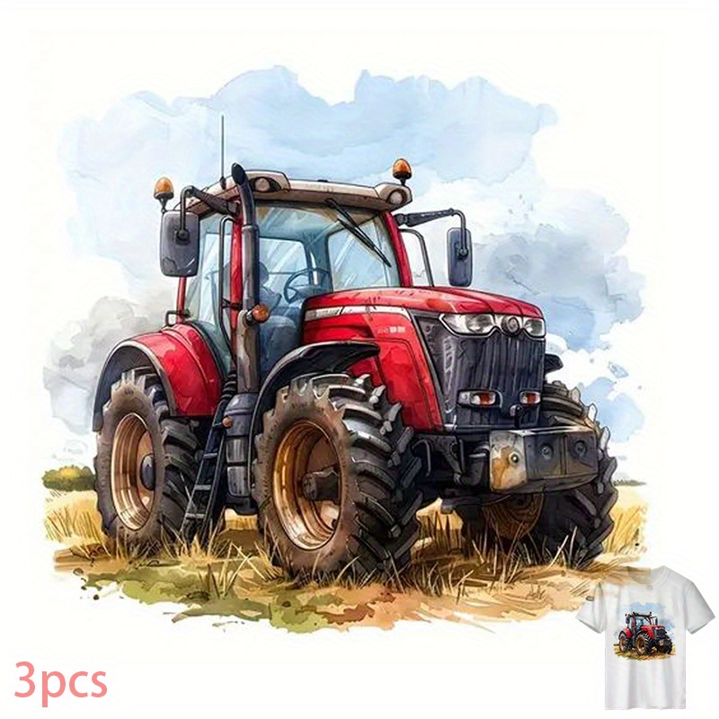 Image of 3pcs Material Heat Transfer Decals - T-shirt Iron-on Transfers - Cuttable Seamless - Suitable For Backpacks And Cushions - With High Toughness And Tear Resistance, Image Only
