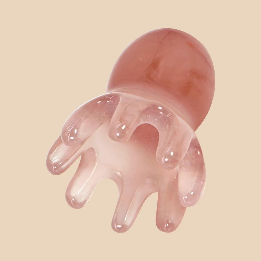 Image of Resin Octopus Comb Cute Head Massager Hair Care Meridian Scrapping Scalp Spa Scrapping Thy Massage Tool