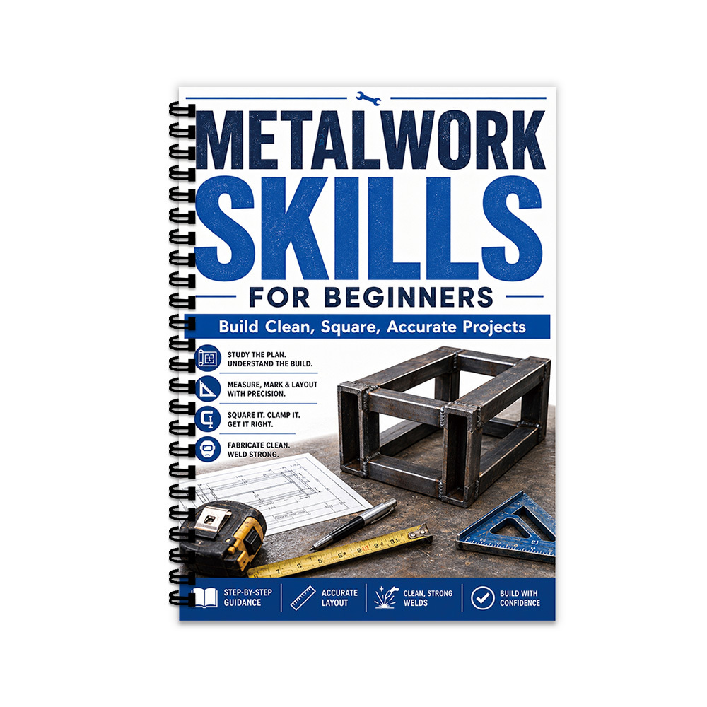TEMU 1pc Metal Fabrication Notebook, Finished Metal Frame Workshop Cover, For Accurate Project , Garage Craft Building Use, Beginner Metal , Gift,