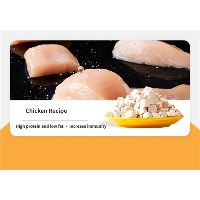 TEMU 500G de Déshydratées, 100% Pur, Haute Qualité Protéique, Faibles en Graisses, pour Chats et Chiens, Additifs, Snacks Nutritifs pour une Santé
