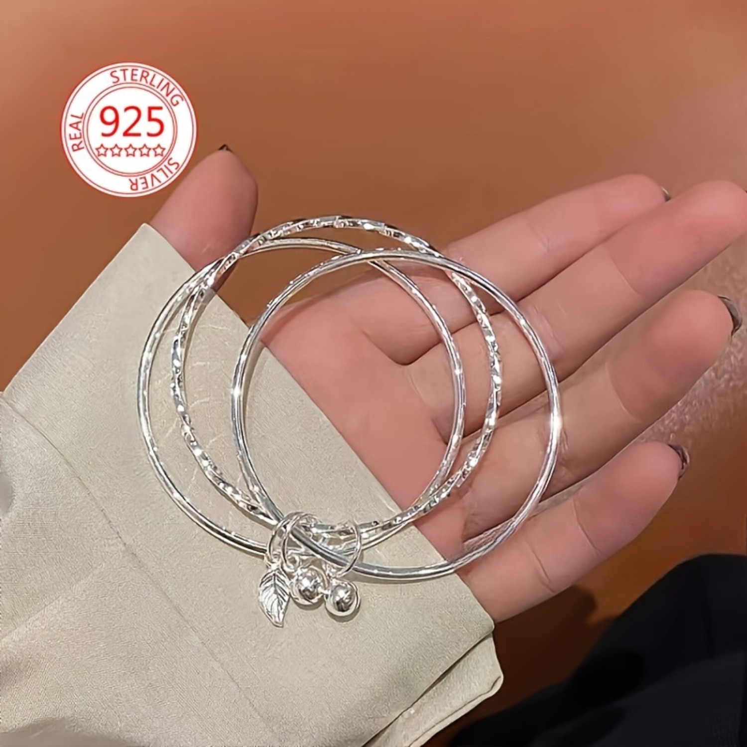 

- 925 Silvery Bracelet & - , For & ,