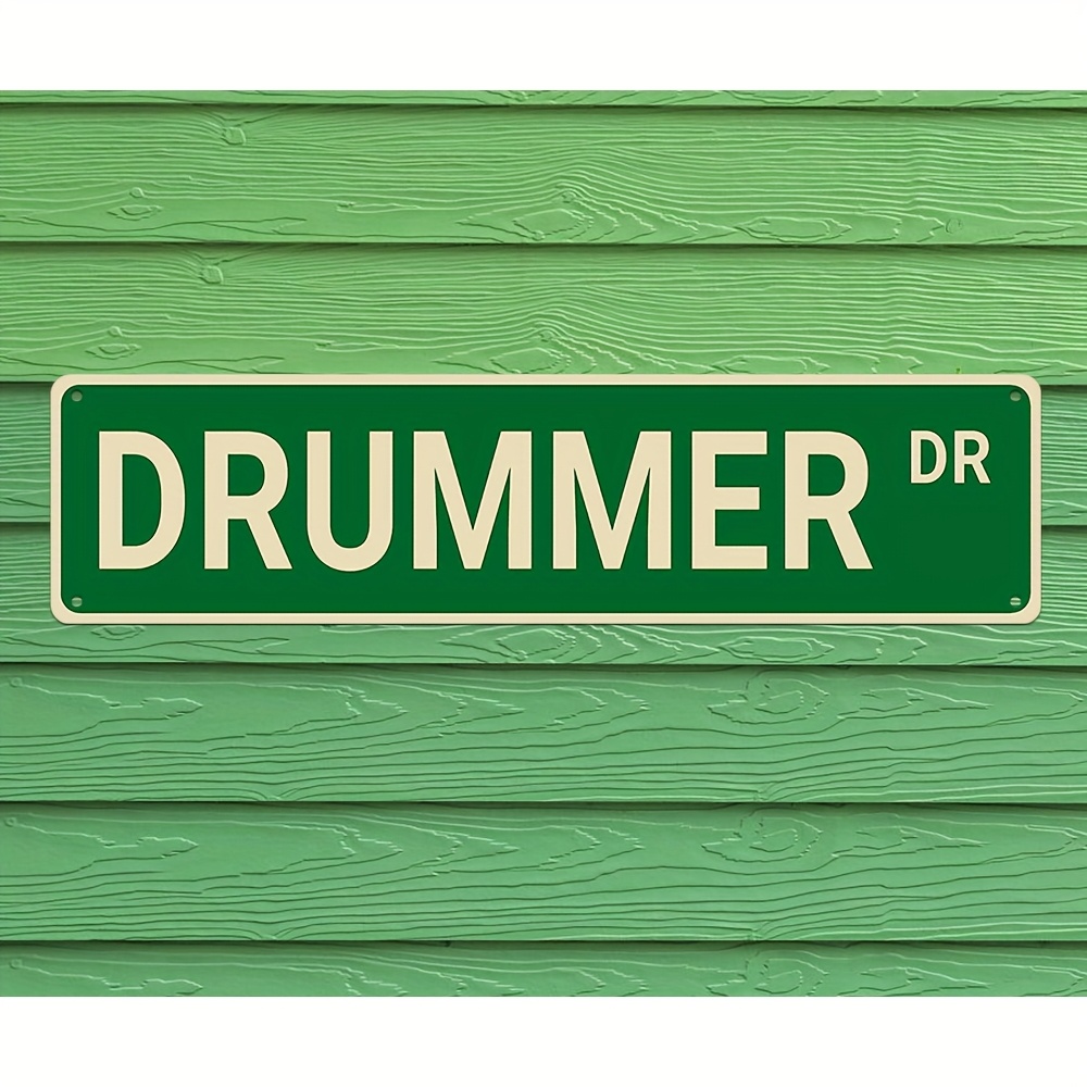 TEMU 2d Flat - 2dflat1 Vintage Drummer Mural - Featuring And White Drummer Design, Homes, Bars, Cafes, Or As Decor For A Man Cave - Ideal For Music