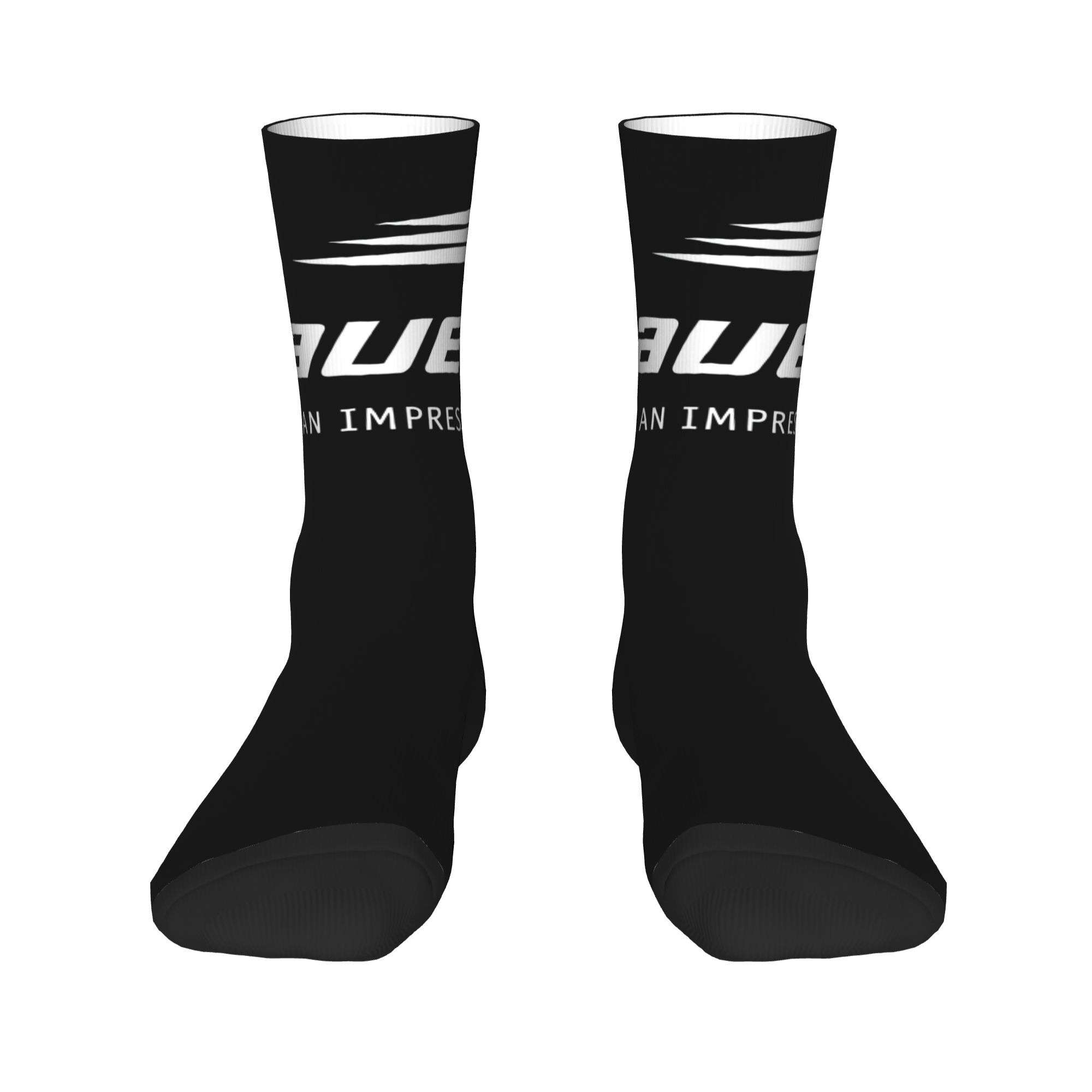 TEMU 1 Pair Ice Hockey Themed Socks Suitable For - Full-body Hockey Print With Puck & Stick Design, Breathable Collectible Gift For Outdoor Wear,