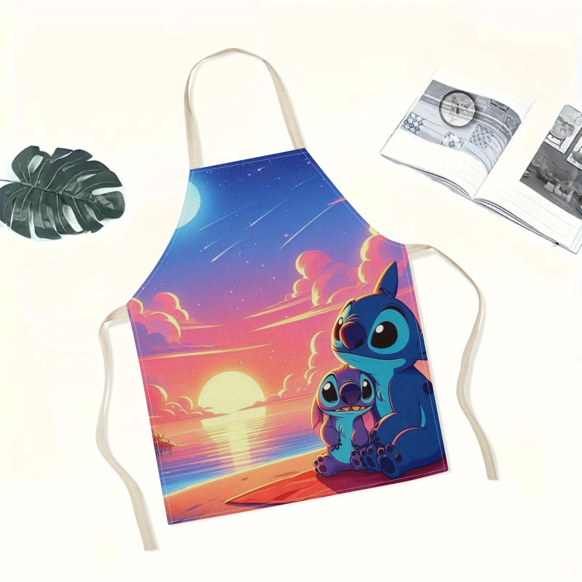 disney   a stylish waterproof apron featuring adorable cartoon designs of  ,  ,  ,  , and more.   beautiful and fashionable, with a simple and elegant style, suitable for hotels, supermarkets, restaurants, fru hops, bubble tea stands, and   home use. details 0