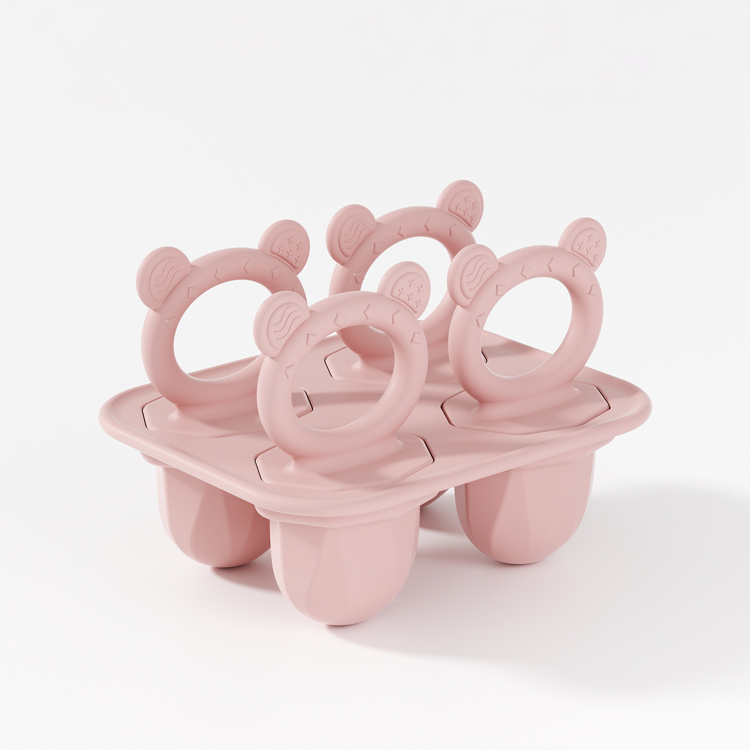 Image of Silicone Ice Mold - Mini Mold - Food-grade Puree Maker With Easy-pull Handles & Drip Tray, For Homemade , Ice Cream, Smoothies - Summer Kitchen Additions, Durable And Reusable, Cream Additions