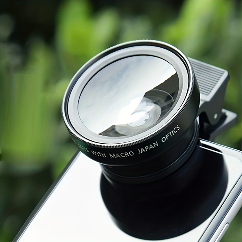 

2in 1 Macro Lens For Iphone Camera Lens Kit, 12.5x Macro Lens And 0.45x Lens Phone Lens Attachment With Travel Bag