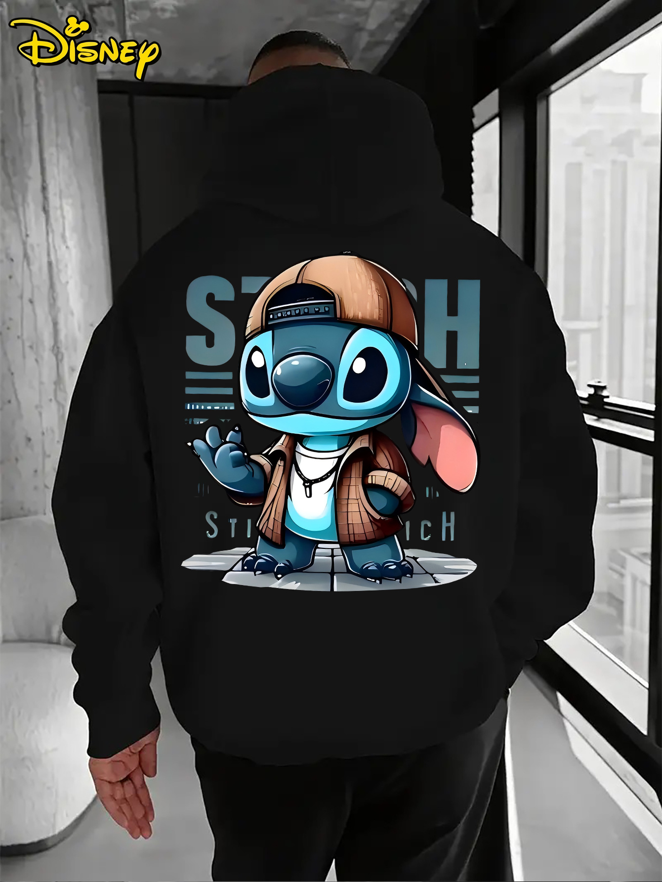 2025     Hoodie - Men s Lion King pattern pullover, loose front pocket hooded sweater, suitable for casual wear,       birthday gift, travel clothing,   design, comfortable fabric, fan clothing, movie enthusiasts, hom, Lounge Wear, Cartoon Print Sweater, Cozy Fabric, Durable Clothing, Pullover Sweater