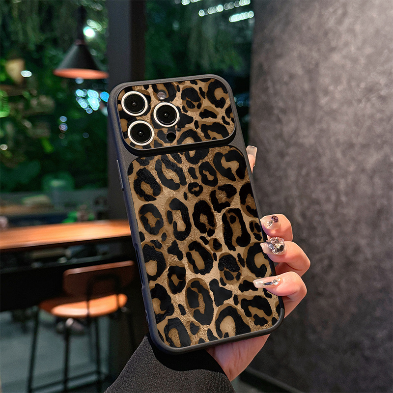 TEMU Instant Shell Changing Phone Case, Leopard Print Pattern Uv Printed Phone Case Suitable For 17promax 17pro 17 16promax 16 15 14 13 12 11 Series