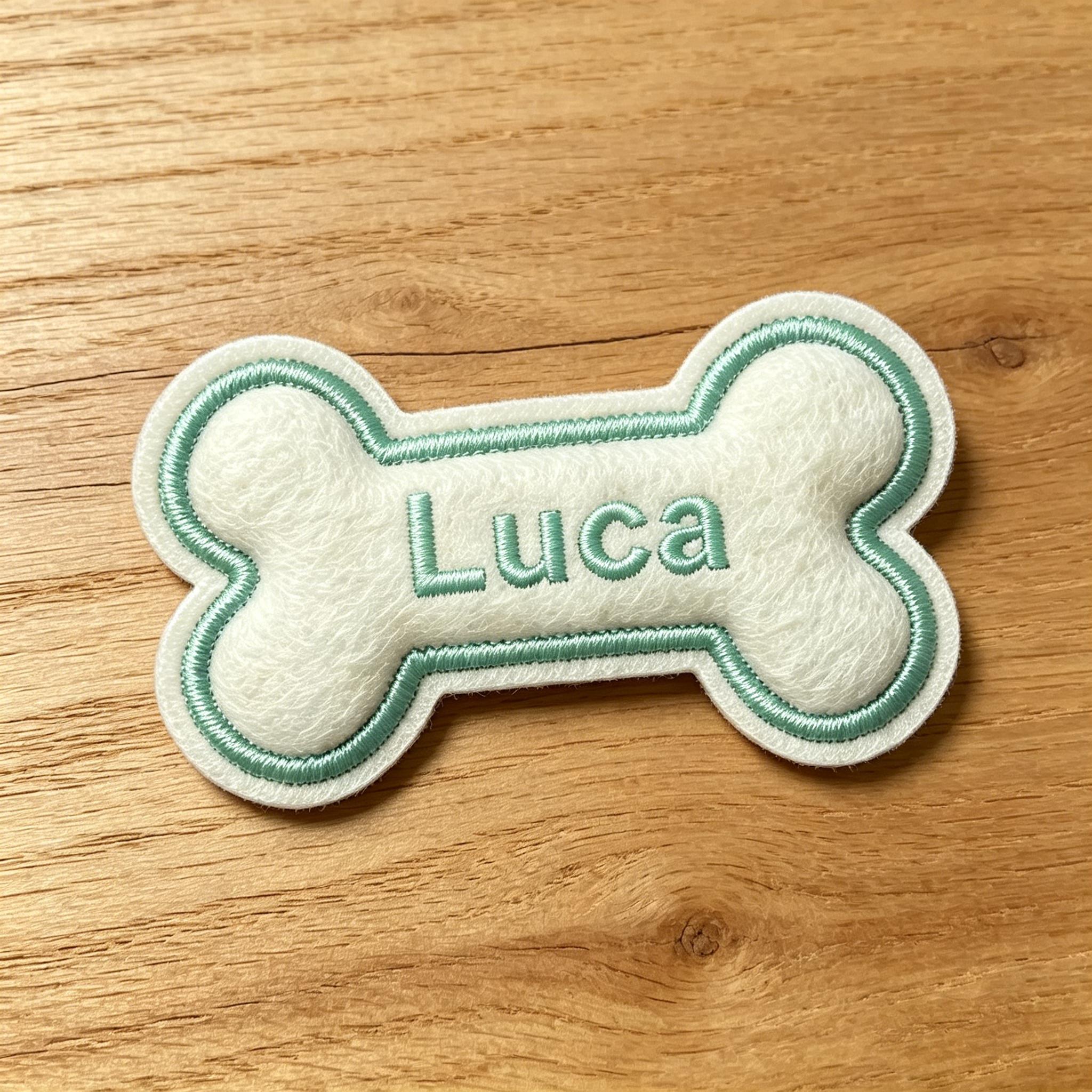TEMU Personalized Embroidered Patch, Custom Iron-on Or Sew-on Fabric Badge For Pet Bed, Clothes, Harness, Carrier, Blanket, Backpack And Diy Decor,