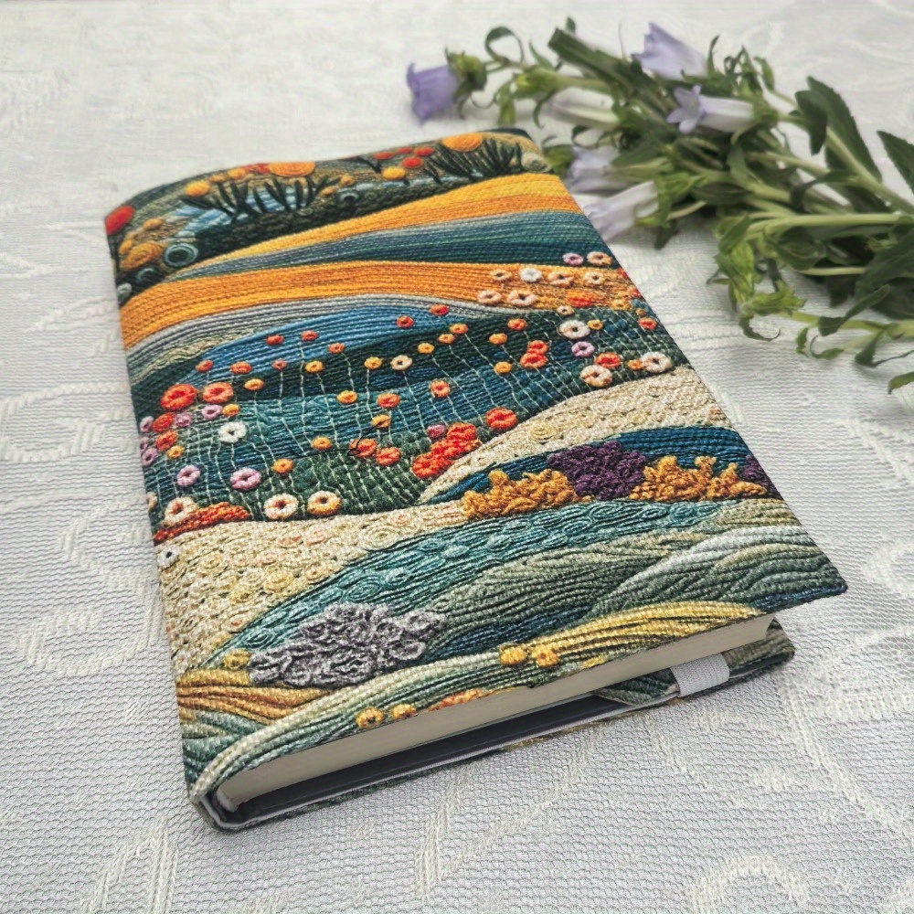  . träumende wiesenstoff buchhülle geschenk journal dicke stoff buchhülle
