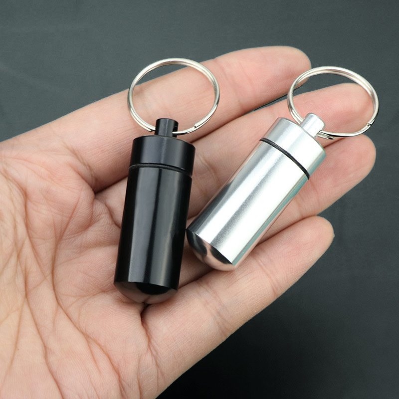 TEMU 【2個セット】ミニ 薬箱 携帯用 救急箱 ピルケース 密閉 防湿 金属製 小型 薬ボトル 毎日 薬 収納