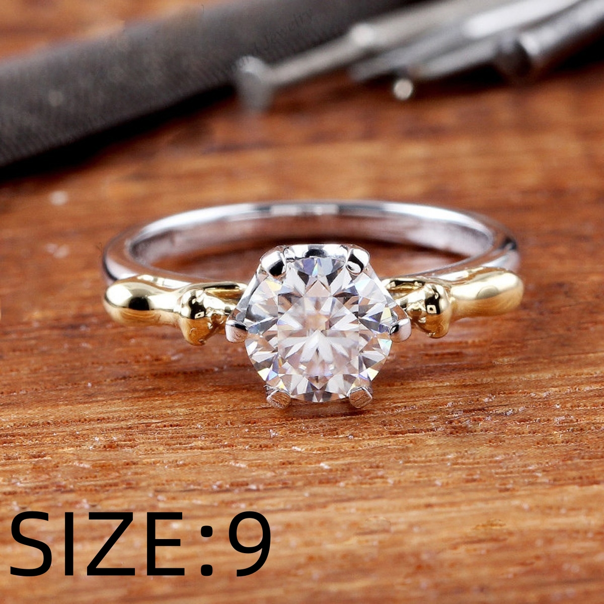 Exquisite Puppy-Shaped Synthetic Zircon Ring