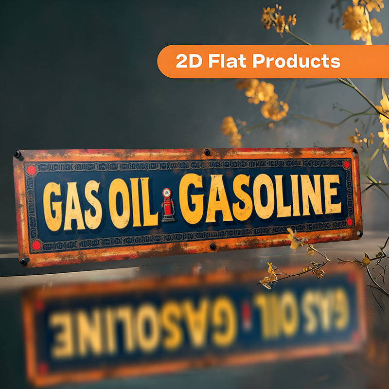 item picture 2d flat a 2d flat decorative sign and plaque reading   gasoline measuring 10x40cm 3 9x15 7 inches   home caf or garage its durable   and   an ideal gift for christmas or holiday decorations