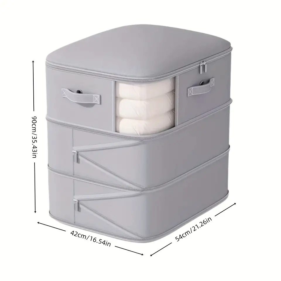 Image of [ 45% Space]thickened Vacuum Compression Bags, And Storage Bags, No Pump Needed, Transparent Vacuum Storage Bags, Essential For Seasonal Bedding Storage, Must-have For Closet Organization, In 3 Sizes
