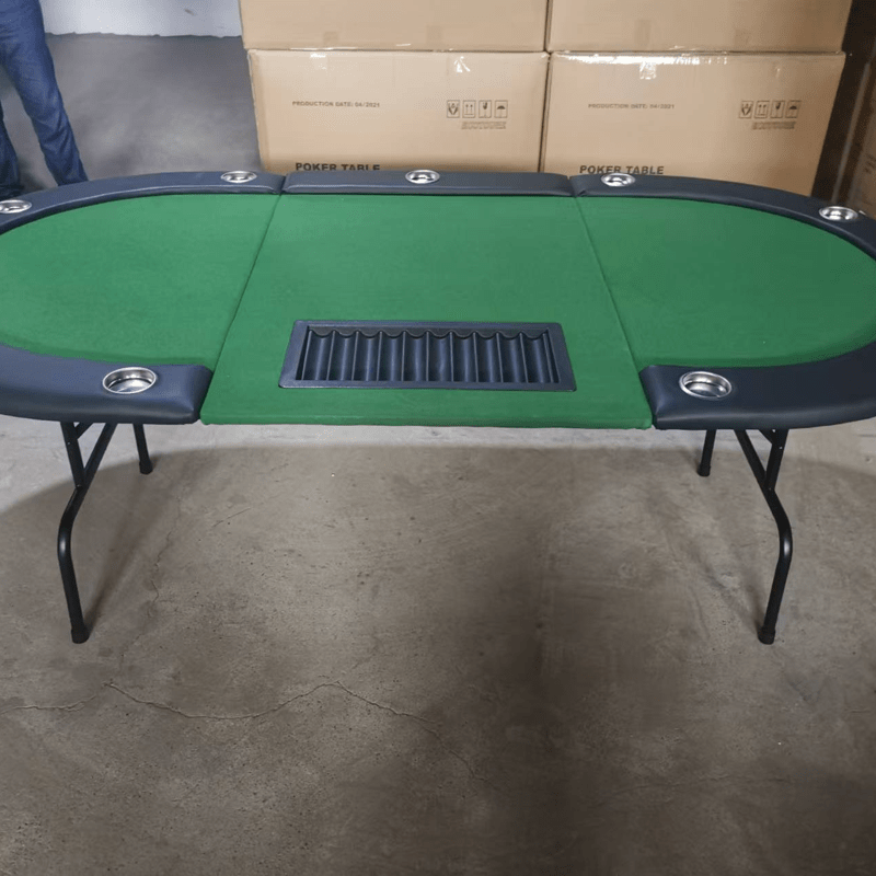1 Iron Foot 9-Hole Banker Circular Poker Table Game Table