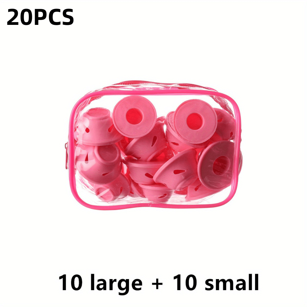 TEMU 20pcs Silicone Hair Curlers, Mushroom And Bell Shapes, No Damage For Normal Hair Women, A Lazy Friendly Sleep Tool, Curling Hair Tool, Diy, No Damage To Hair Quality, Fashionable Hair Tool