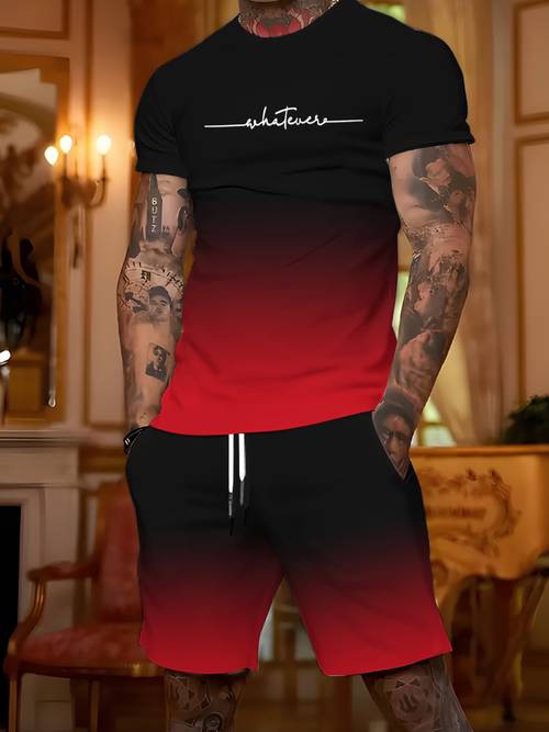 conjunto casual personalizado con letra degradada