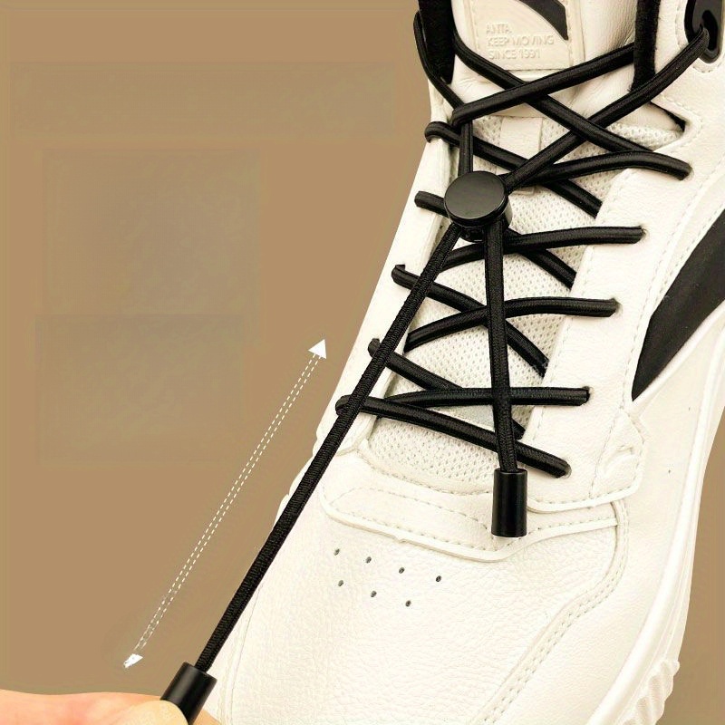 A Pair Of Durable Metal Shoelace Knotters, Elastic No-tie Shoelace Fasteners, Portable And Easy-to-use Shoelace , Suitable For Boots