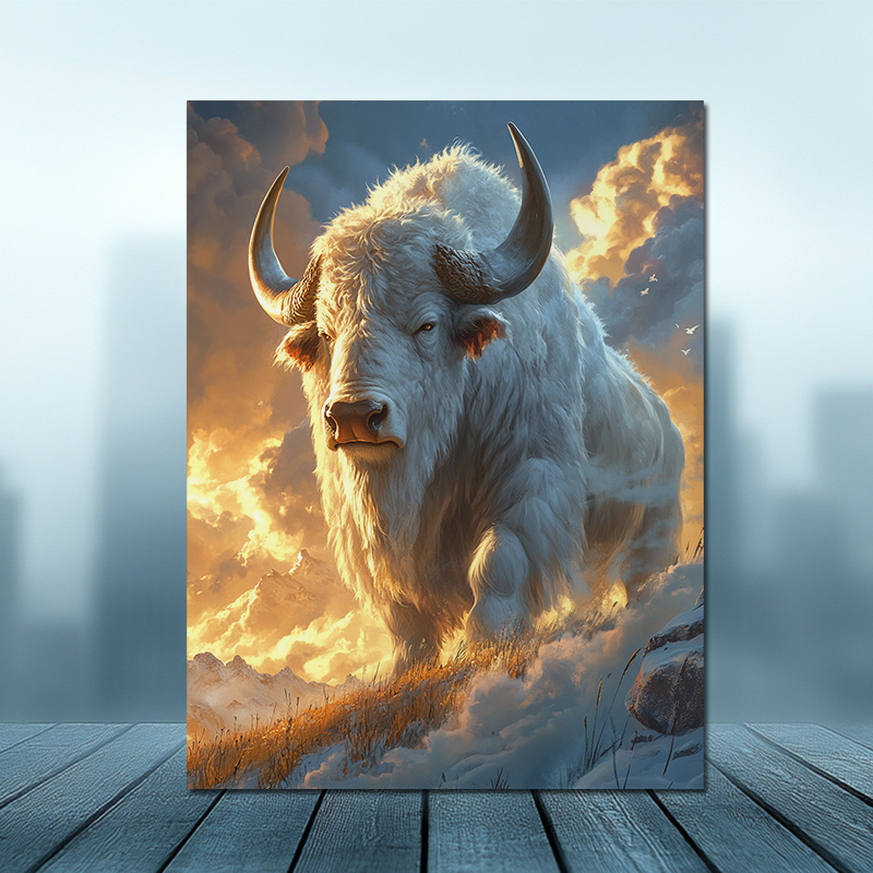 TEMU 2d Flat, Canvas Art Print - 12x16 Inch Frameless Oil Painting Style Wall Decor, Modern Aesthetic Poster For Living Room, Bedroom, Dining Room -