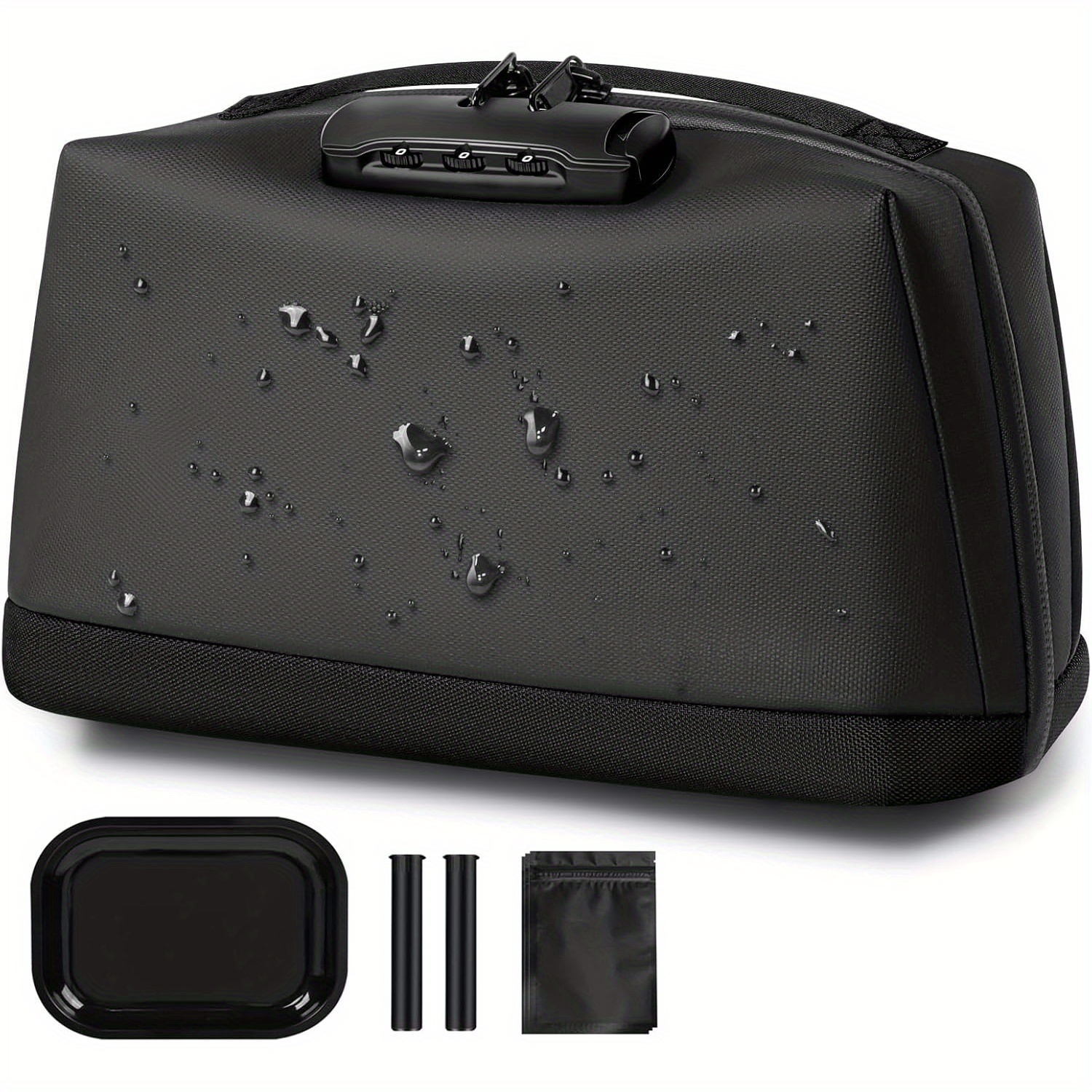 large capacity password lock anti odor bag portable bag Temu