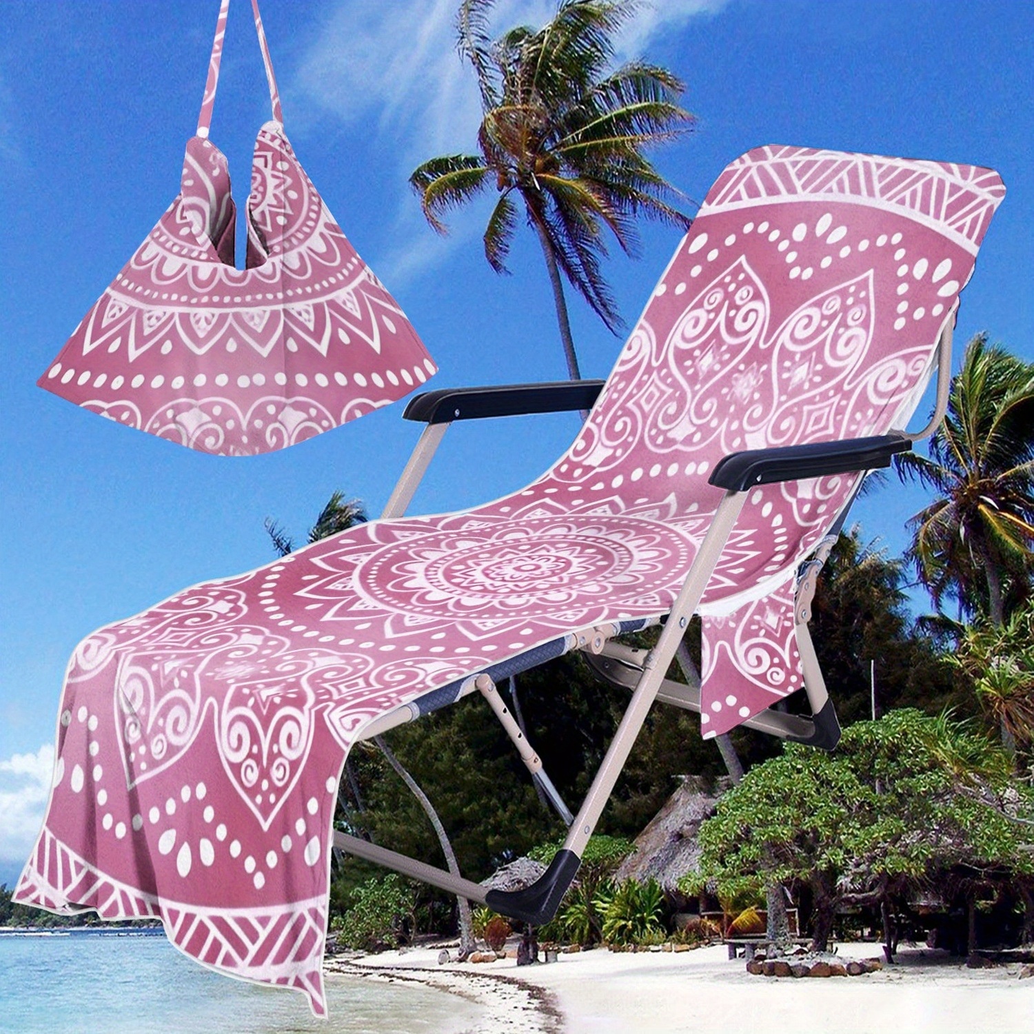 pink pattern beach towel set quick dry Temu Ireland