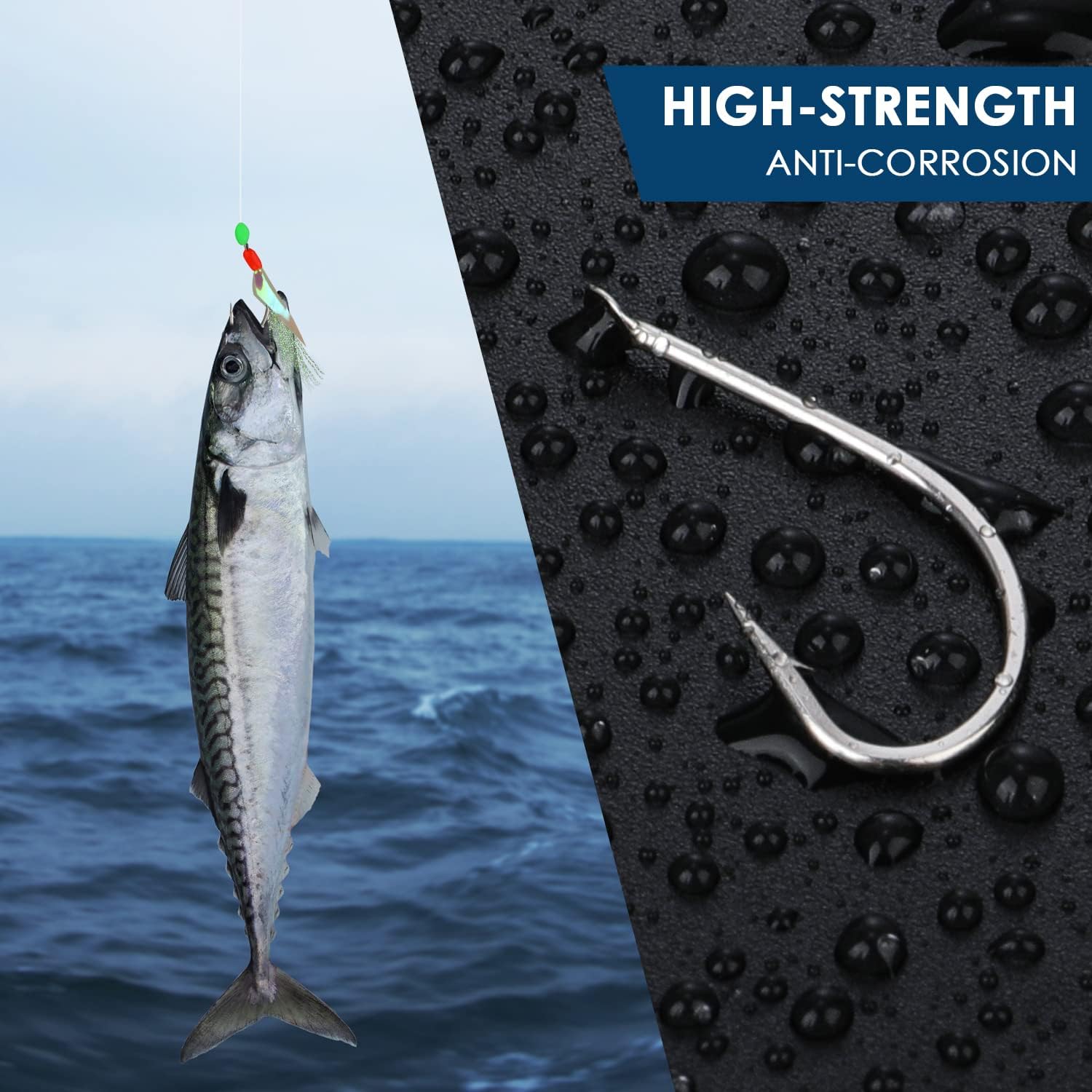 25 PCS Mackerel Feathers Sea Fishing Rigs 5 Pks | UK