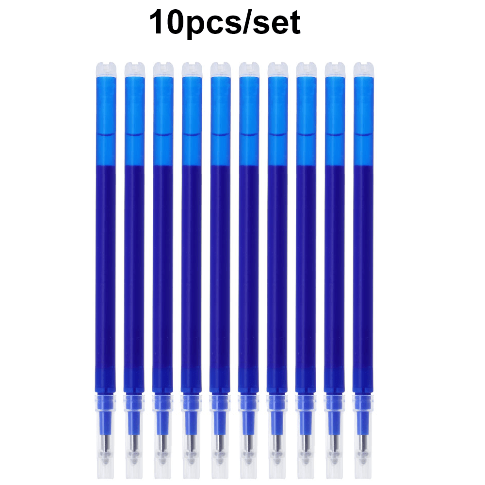10/14pcs/set Erasable Gel Refill Set, Washable Handle Magic Refill, 0.7mm Full Needle Tube, , Very Suitable For Teacher Gift Office Writing Signature Pen Stationery11cm/4.33inch