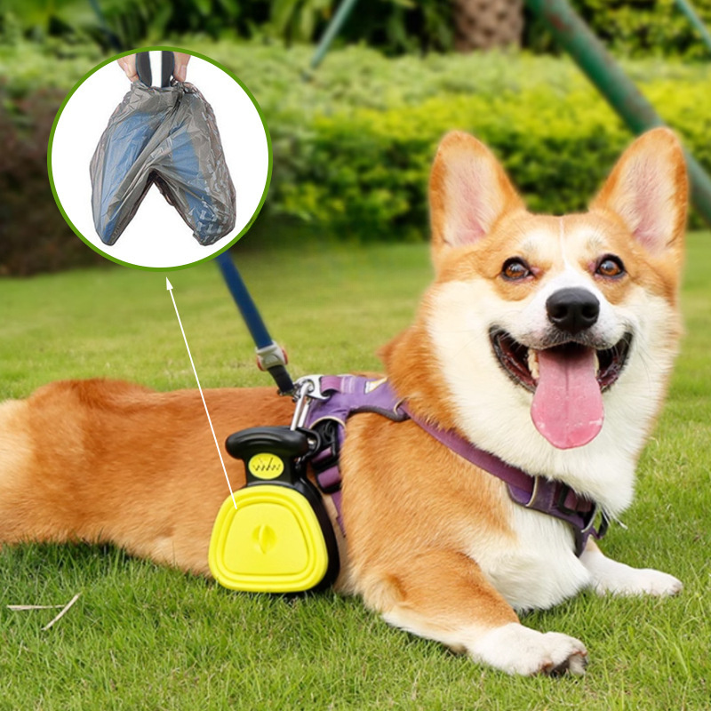 

Portable Dog Poop Scooper With Built-in Waste Bag Dispenser - Plastic, Battery-free, Toilet Clip, Folding