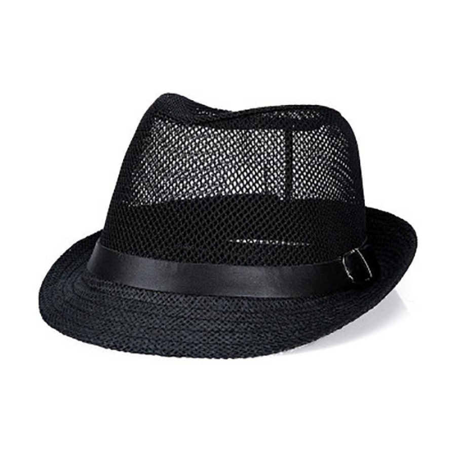 TEMU 1 Unisex Mesh Top Hat, Hollowed-out Breathable Sun Hat, Solid Color Flat , Jazz Hat, Hat