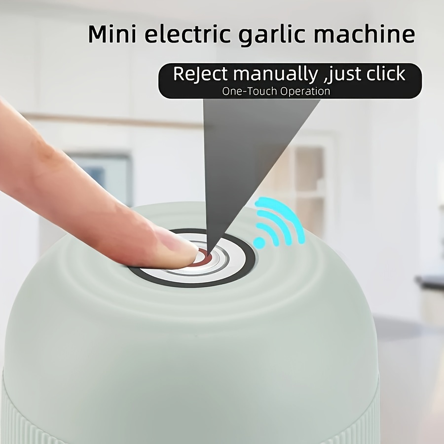 mini electric garlic chopper 250ml rechargeable meat grinder 3600rpm mini chopper with safety switch usb charging round shape for ginger vegetables and meat grinding Product details 6