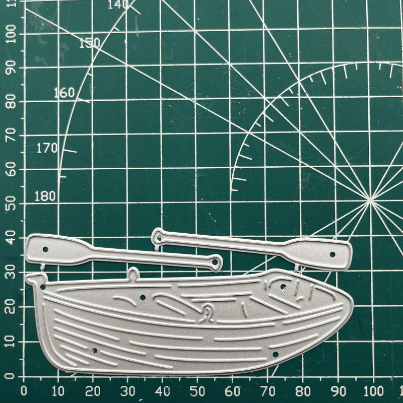 Boat-shaped Die For Cutting Backgrounds Is Ideal For Paper Cards And Scrapbooking