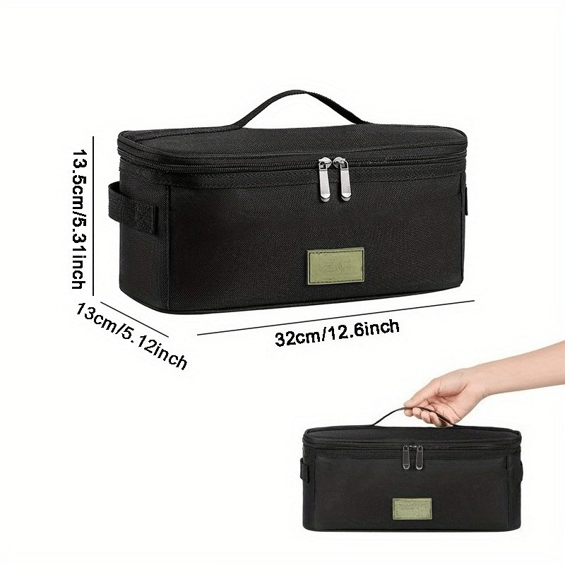 TEMU 1pc Versatile Outdoor Camping Organizer Bag Durable Camping Tableware Storage Bag Tool Bag