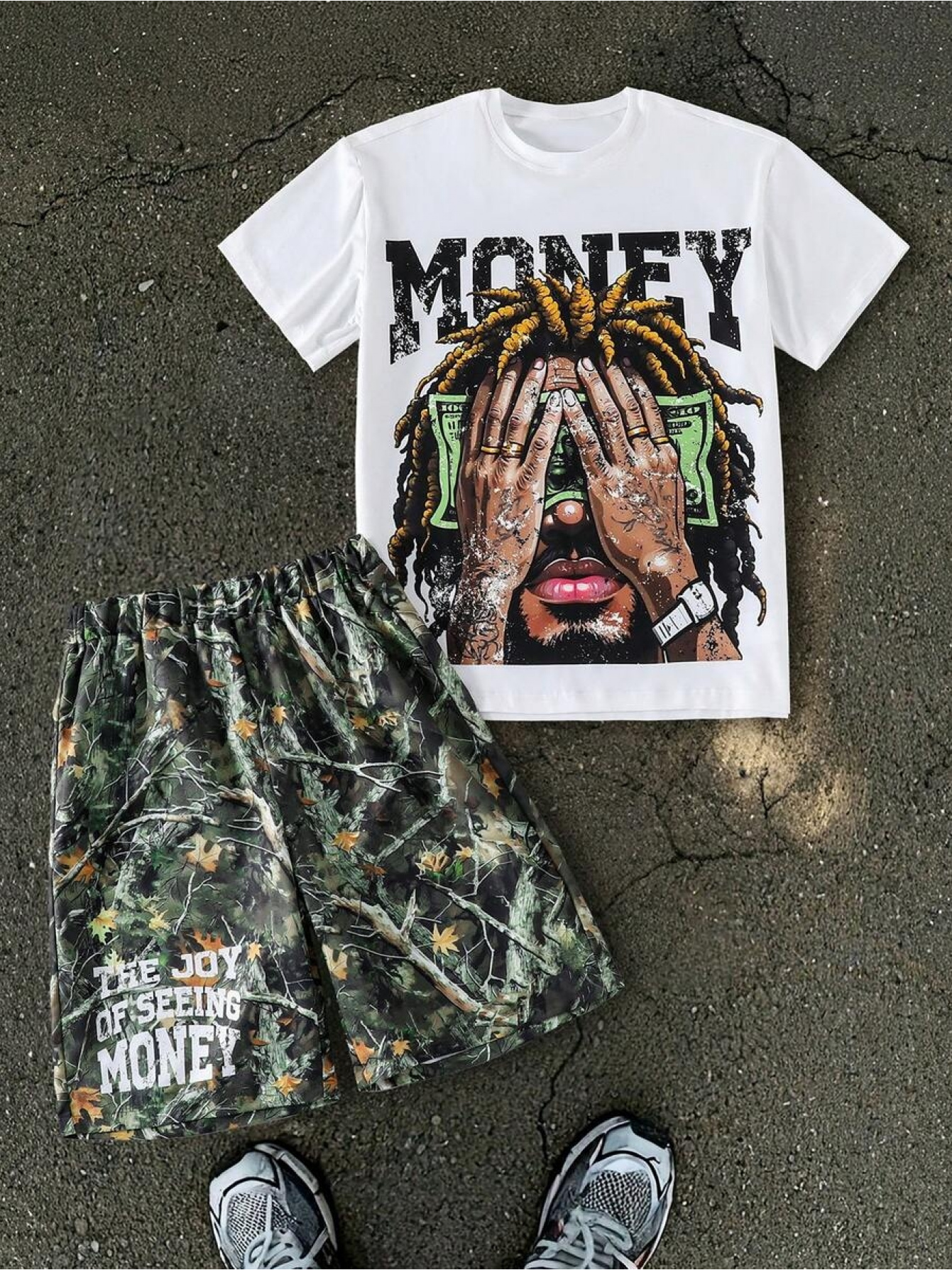 2pcs set suitable for boys and teenagers y2k style short sleeve shorts set fashionable streetwear ideal for daily wear casual sports   for outdoor